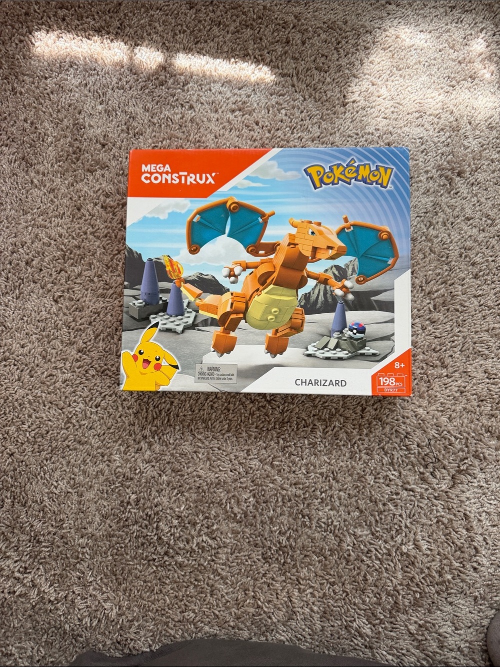 Mega Construx Pokémon Charizard Building Set - Orange & Blue